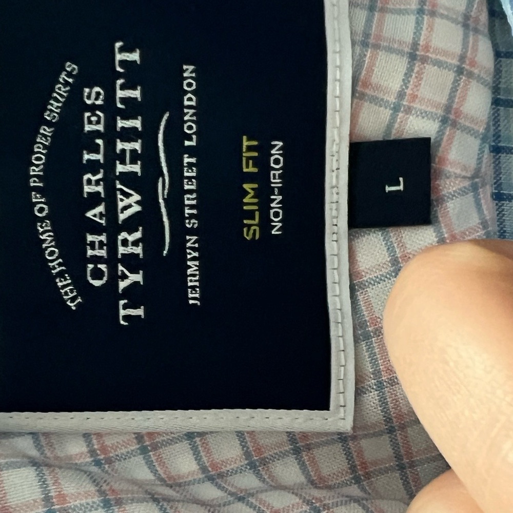 Charles Tyrwhitt , men’s , large slim fit button up — like new